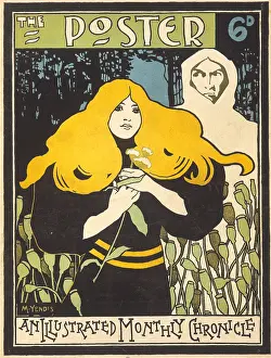 Dreamy: Cover design for The Poster, June 1898