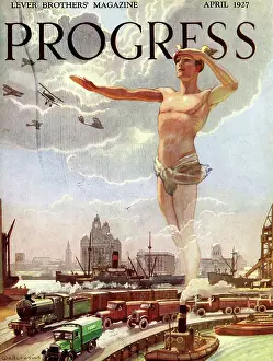 Mersey: Cover design, Progress, April 1927