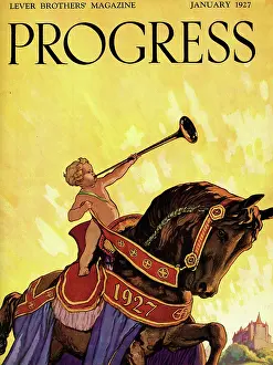 Lever: Cover design, Progress, January 1927