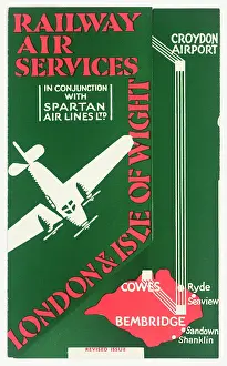 Shanklin: Cover design, Railway Air Services timetable