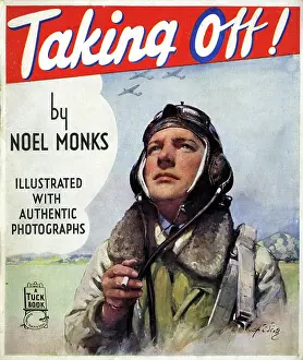 Monks: Cover design, Taking Off! by Noel Monks, WW2