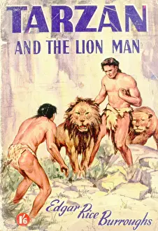 Burroughs: Cover design, Tarzan and the Lion Man