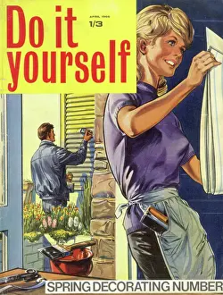 Decorating: Cover design, Do it yourself, April 1966