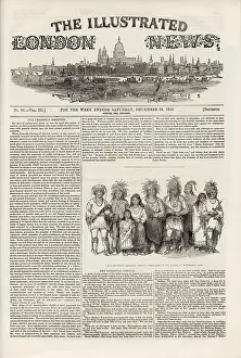 1843: Front cover of The Illustrated London News, 23rd December 1843