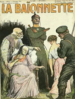 Brutal: Front cover, La Baionnette, WW1