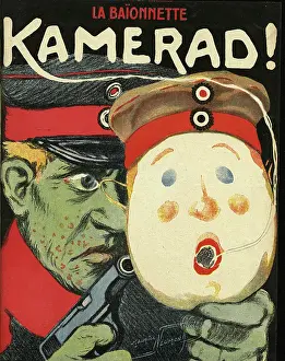 Deception: Front cover, La Baionnette, WW1