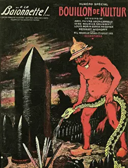 Deadly: Front cover, La Baionnette, WW1