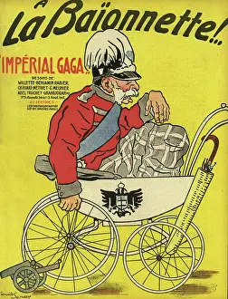 Senile: Front cover, La Baionnette, WW1