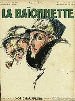Chauffeurs: Front cover, La Baionnette, WW1