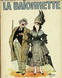 Taxes: Front cover, La Baionnette, WW1