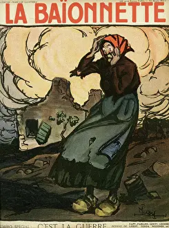 Tattered: Front cover, La Baionnette, WW1