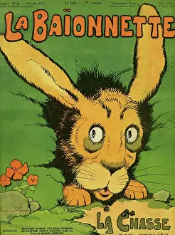 Burrow: Front cover, La Baionnette, WW1