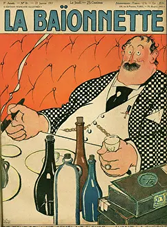 Expensive: Front cover, La Baionnette, WW1