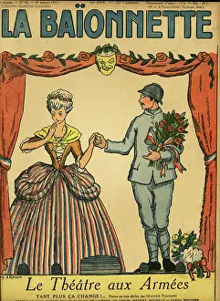 Footlights: Front cover, La Baionnette, WW1