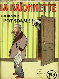 Annoyed: Front cover, La Baionnette, WW1