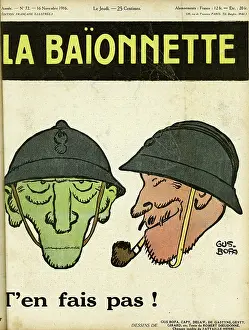 Grin: Front cover, La Baionnette, WW1