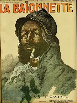 Determined: Front cover, La Baionnette, WW1