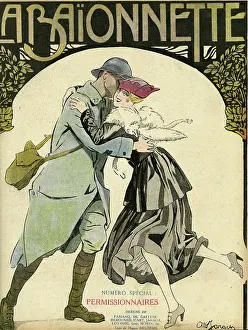 Puttees: Front cover, La Baionnette, WW1