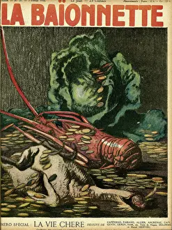 Expensive: Front cover, La Baionnette, WW1