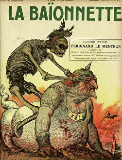 Sinister: Front cover, La Baionnette, WW1