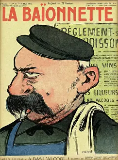 Restriction: Front cover, La Baionnette, WW1