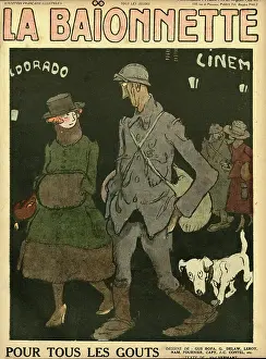 Muff: Front cover, La Baionnette, WW1