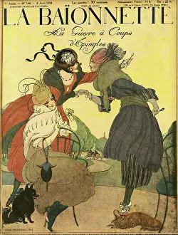 Jealousy: Front cover, La Baionnette, WW1