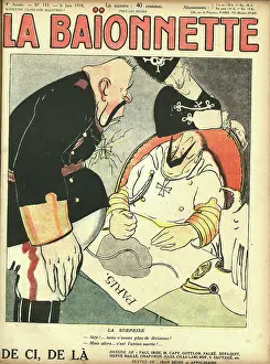 Shocked: Front cover, La Baionnette, WW1