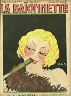 Charms: Front cover, La Baionnette, WW1