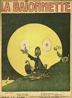 Girlfriend: Front cover, La Baionnette, WW1