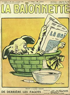 Influenza: Front cover, La Baionnette, WW1