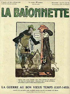 Yesteryear: Front cover, La Baionnette, WW1