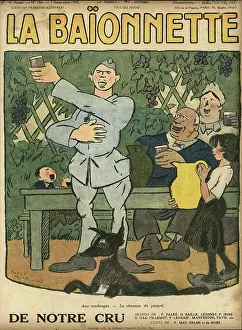 Plonk: Front cover, La Baionnette, WW1