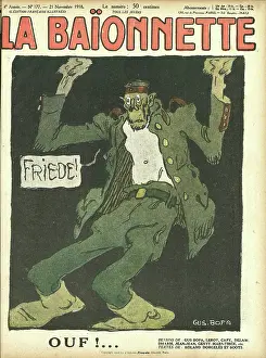 Starving: Front cover, La Baionnette, WW1