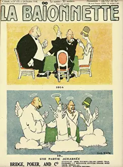 Poker: Front cover, La Baionnette, WW1