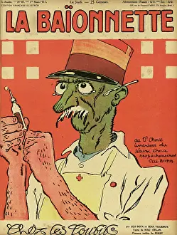 Medic: Front cover, La Baionnette, WW1