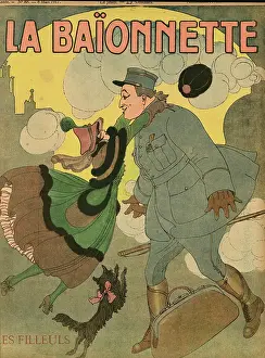 Godmother: Front cover, La Baionnette, WW1