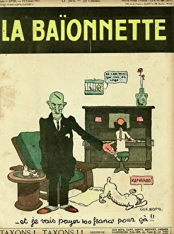 Keyboard: Front cover, La Baionnette, WW1