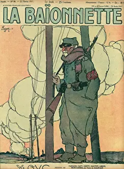 Bayonet: Front cover, La Baionnette, WW1