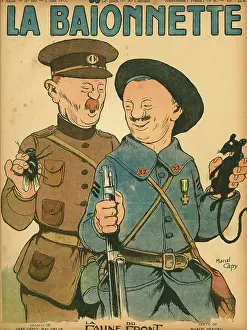 Rats: Front cover, La Baionnette, WW1