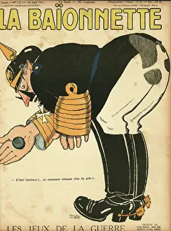 Bending: Front cover, La Baionnette, WW1