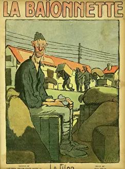 Sack: Front cover, La Baionnette, WW1