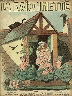 Cabbage: Front cover, La Baionnette, WW1