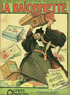 Allegorical: Front cover, La Baionnette, WW1