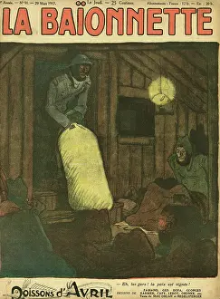 Trick: Front cover, La Baionnette, WW1