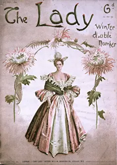 Sixpence: Front cover, The Lady, Winter Double Number 1895