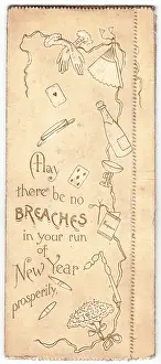 Breaches: Front cover of a New Year card