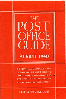 Penrose: Front cover of The Post Office Guide, August 1940 (Penrose A