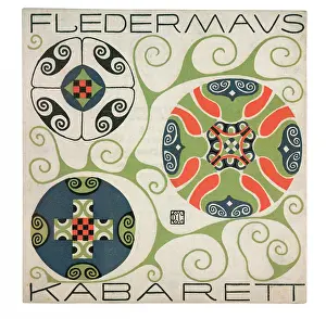 Fledermaus: Cover of a programme for the Cabaret Fledermaus