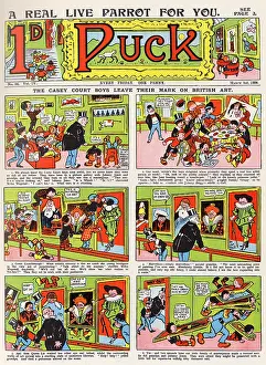 Casey: Cover of Puck comic, 3rd March 1906